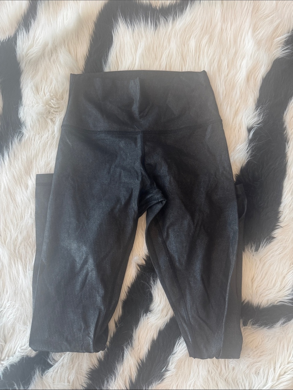 lululemon athletica Black High-Rise Leggings shiny